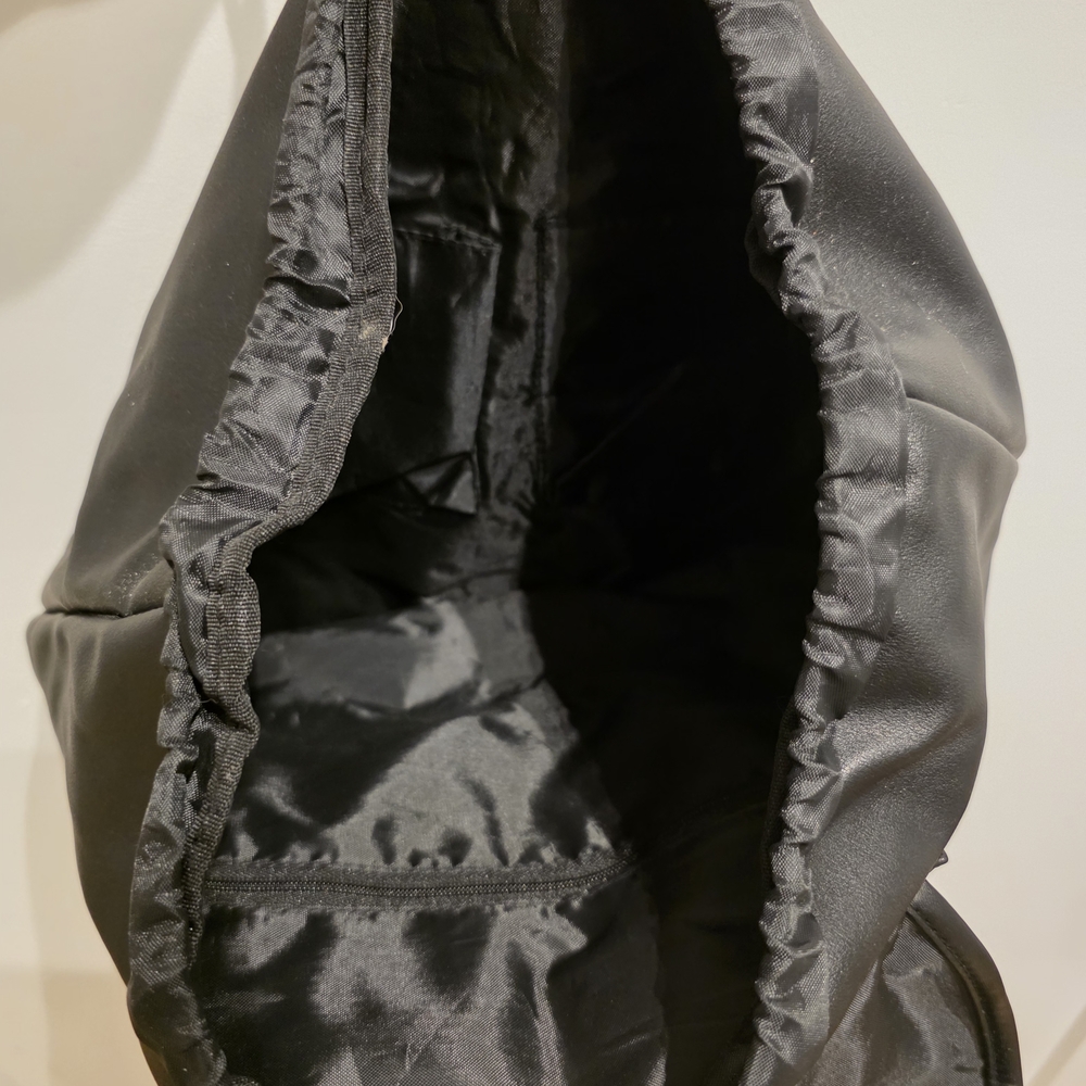 Black Leather Men's Backpack - Picture 4 of 6